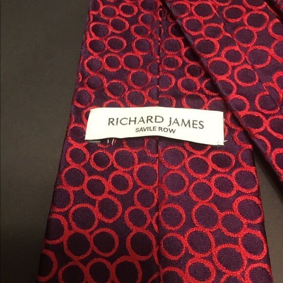 Richard James Men’s Tie 100% Silk Made in Italy - Picture 4 of 5